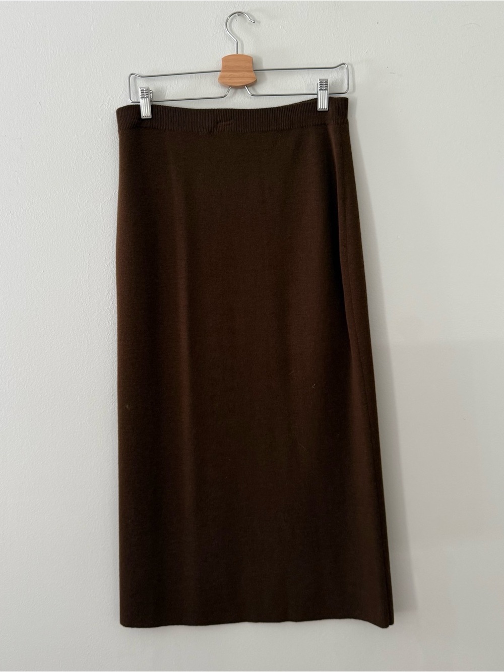 Eileen Fisher Brown Wool  Midi Skirt Pull On Size small. In good condition.

•Le - Picture 2 of 4